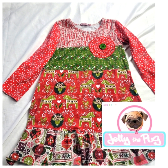 Jelly The Pug Other - JELLY THE PUG HOLIDAY CAMERON KNIT DRESS